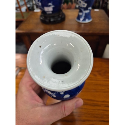 8 - Three Chinese porcelain vases.
