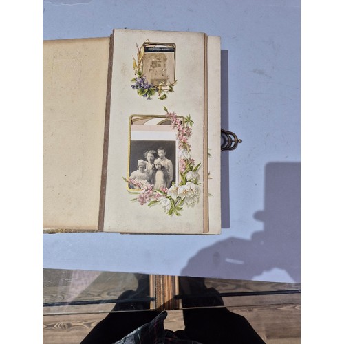 450 - A box of assorted photograph and postcard albums.