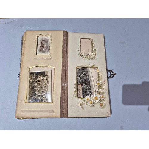 450 - A box of assorted photograph and postcard albums.