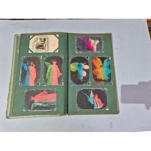 450 - A box of assorted photograph and postcard albums.