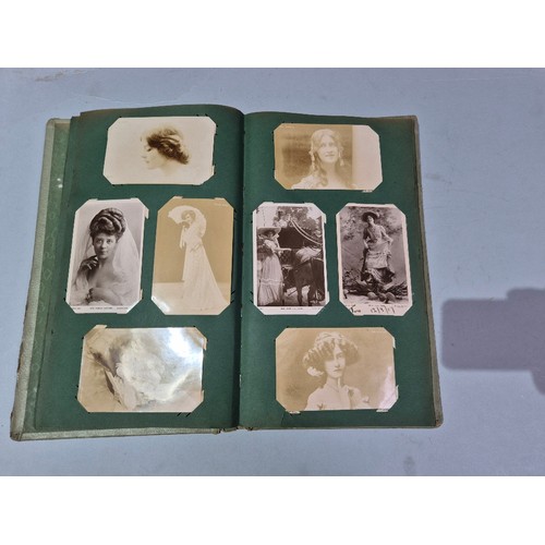 450 - A box of assorted photograph and postcard albums.