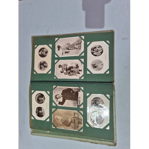 450 - A box of assorted photograph and postcard albums.
