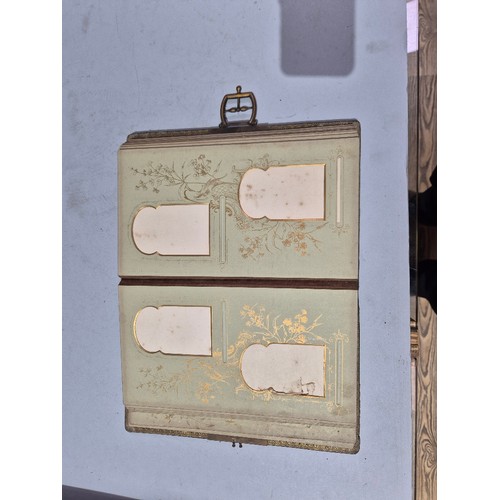 450 - A box of assorted photograph and postcard albums.