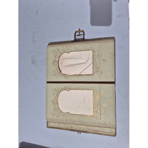 450 - A box of assorted photograph and postcard albums.