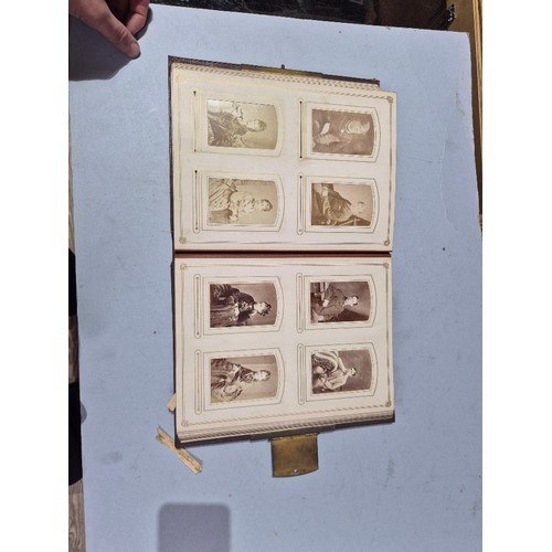 450 - A box of assorted photograph and postcard albums.