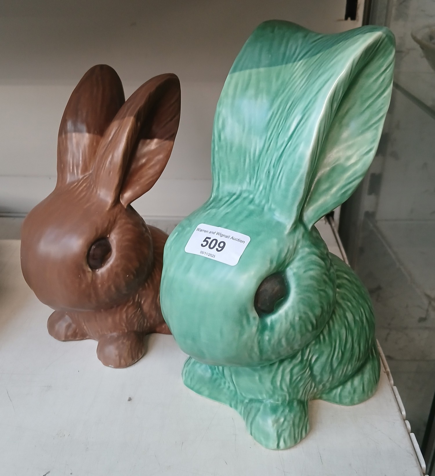 Two Sylvac rabbits.