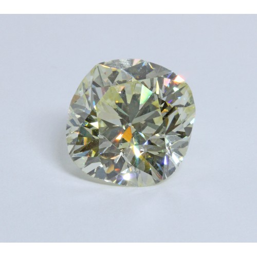 72 - A diamond solitaire ring, the old cut stone weighing approximately 6.35ct, the approximate qualities... 