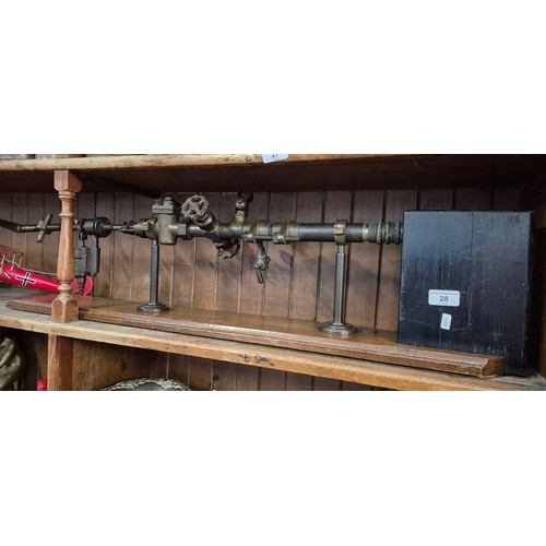 28 - An old steam valve demonstration model