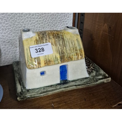 328 - A Pater Brennan & Paul Henry ceramic cottage ‘This Paul Henry Cottage’ made in Ireland at the Ring C... 