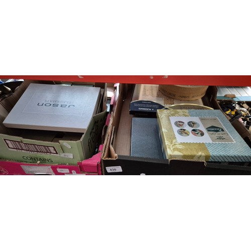 430 - A collection of modern placemats, various makers and designs.