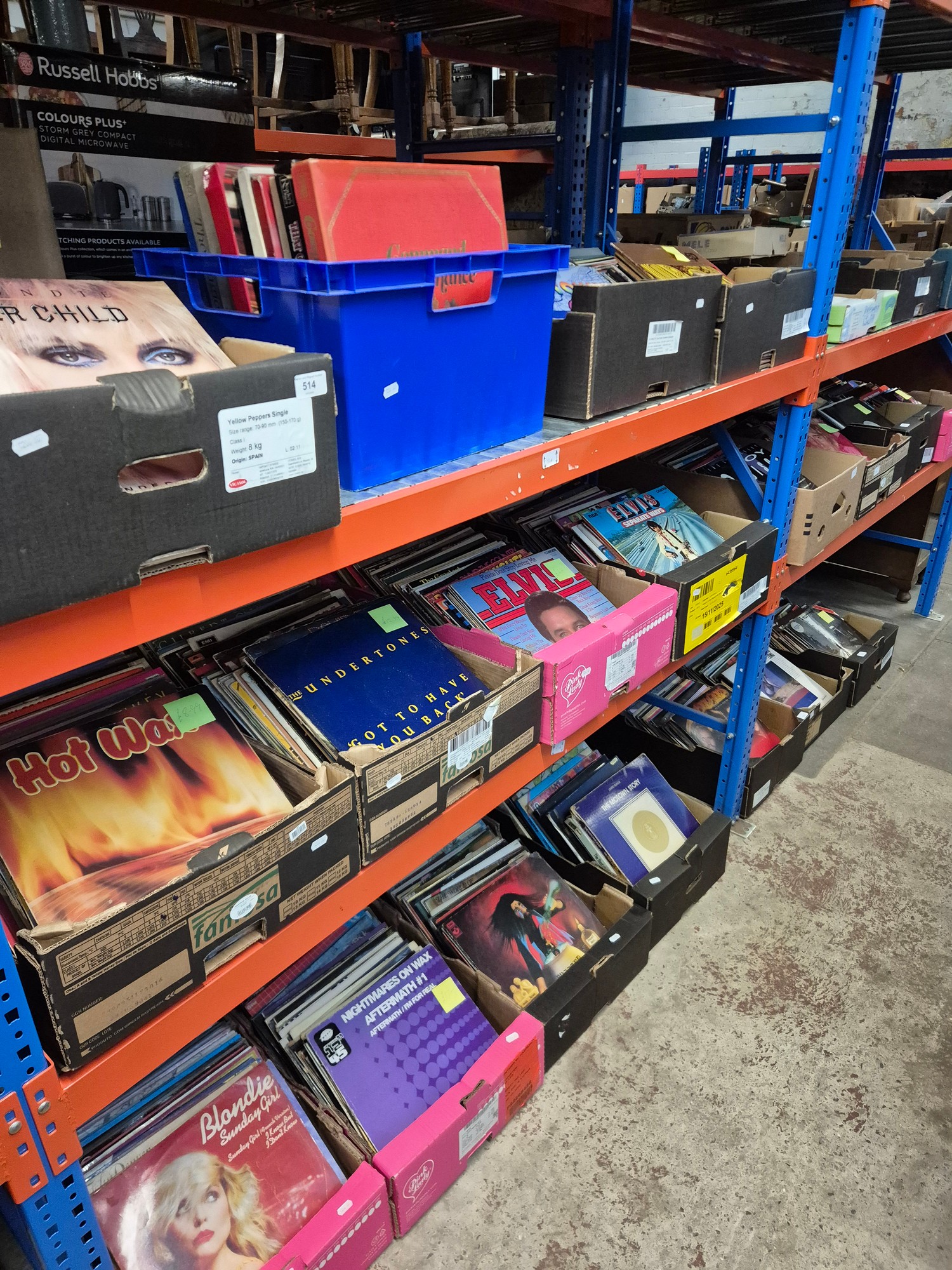 Nineteen boxes of assorted lps and 12