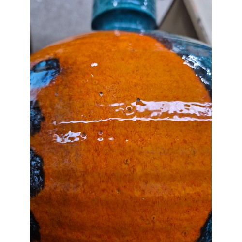 357 - A Poole pottery squat vase by Guy Sydenham