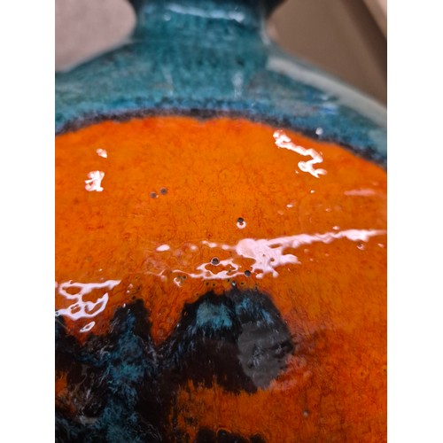 357 - A Poole pottery squat vase by Guy Sydenham