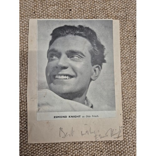 445 - A vintage autograph book with various signed photos etc.