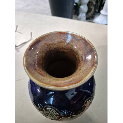 16 - 3 Doulton Lambeth ware vases