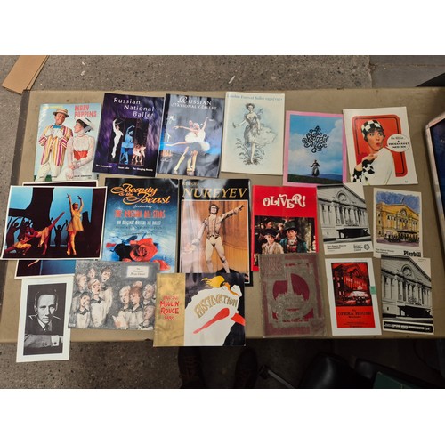 49 - A box of assorted vintage photographs to include Ballet, classical music & various ephemera, some si... 