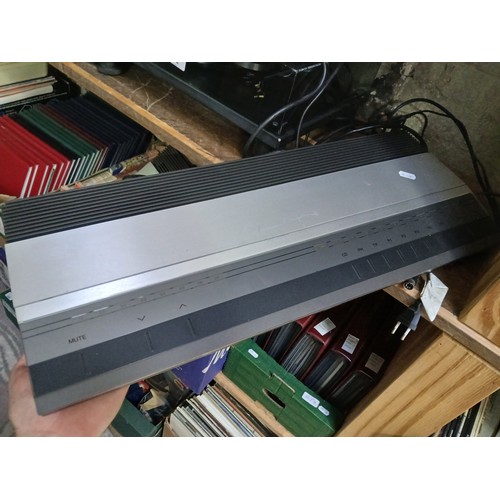 38 - A Bang & Olufsen HiFi system comprising record player/turntable, cassette deck, amplifier and speake... 