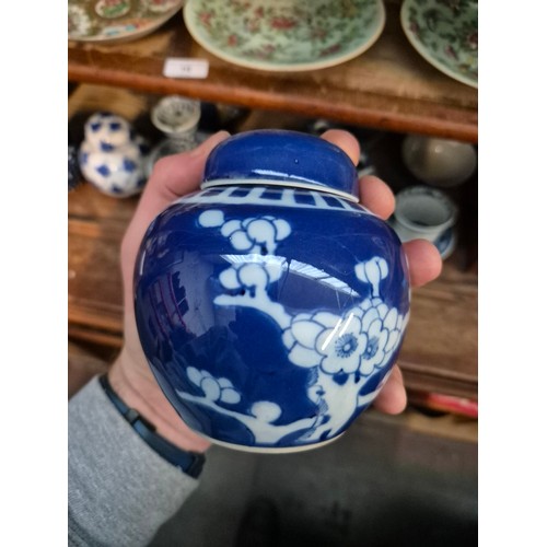 31 - A collection of blue and white oriental ceramics