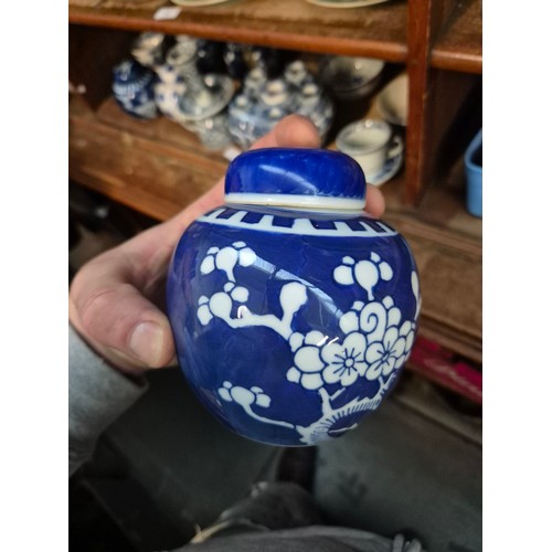 31 - A collection of blue and white oriental ceramics