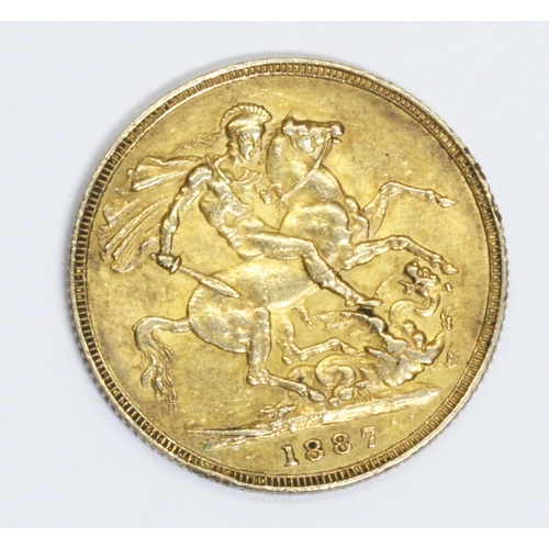 157 - Vitoria 1887 Jubilee head sovereign, 10% buyer's premium (inclusive of VAT), normal online bidding f... 