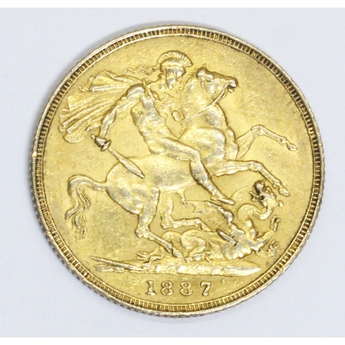 158 - Vitoria 1887 Jubilee head sovereign, 10% buyer's premium (inclusive of VAT), normal online bidding f... 