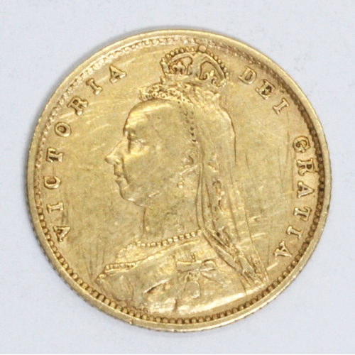 173 - Victoria 1892 shield back half sovereign, 10% buyer's premium (inclusive of VAT), normal online bidd... 