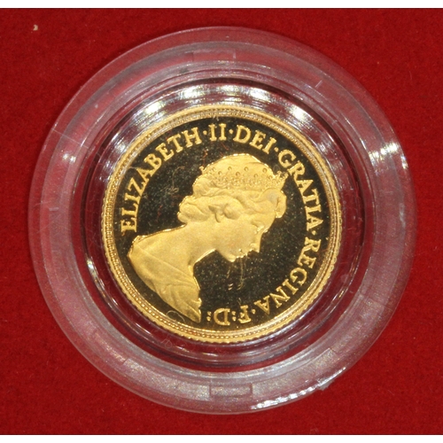181 - Elizabeth II 1980 proof half sovereign, 10% buyer's premium (inclusive of VAT), normal online biddin... 