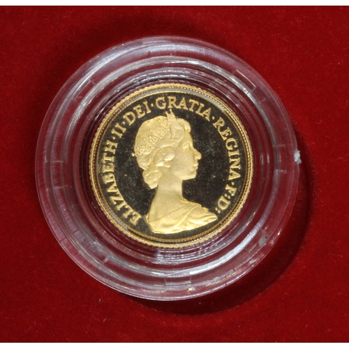 182 - Elizabeth II 1980 proof half sovereign, 10% buyer's premium (inclusive of VAT), normal online biddin... 