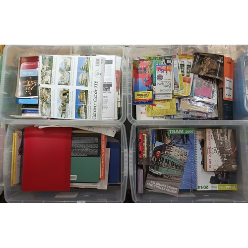 107 - A collection of mainly public transport and tourism related books and ephemera, mainly late 20th/ear... 