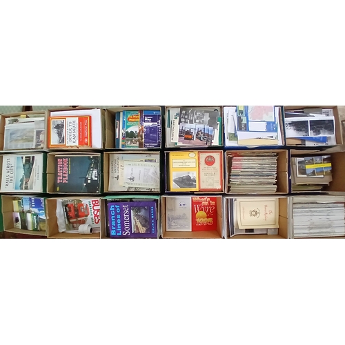 112 - A collection of mainly public transport and tourism related books and ephemera, mainly late 20th/ear... 