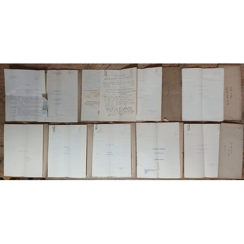 70 - Frank King, early work and correspondence, including eight hand typed manuscripts, some writing as '... 