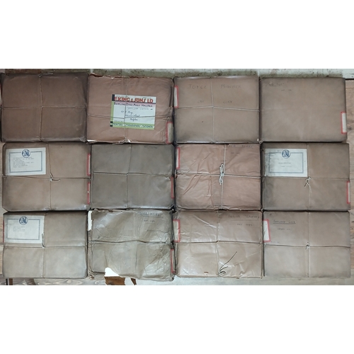72 - Frank King, twelve brown packages containing mimeograph typescripts, some inscribed to various actor... 