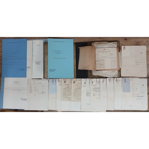 79 - Frank King, a quantity of tax reports and receipts, circa 1930s to 1950s.