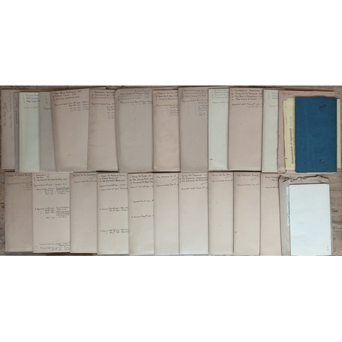 81 - Frank King, a group of twenty four memorandum of agreements, with various publishers, various titles... 