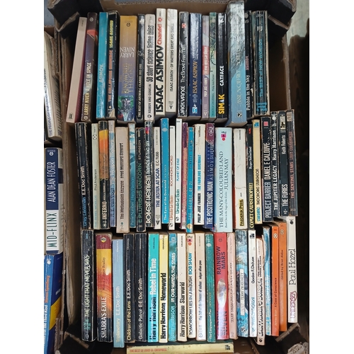 92 - A collection of mainly science fiction paperbacks and a few hardbacks, various authors and publisher... 