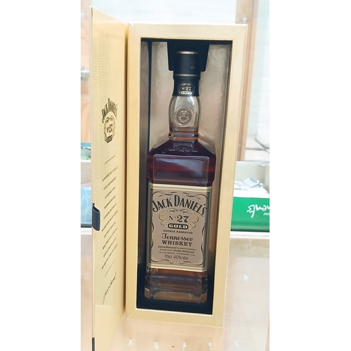 193 - Jack Daniels No. 27 Gold whisky, 700ml bottle, sealed and boxed.