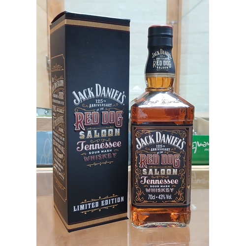 200 - Jack Daniels 125th Anniversary Red Dog Saloon limited edition whisky, 700ml bottle, sealed with box.
