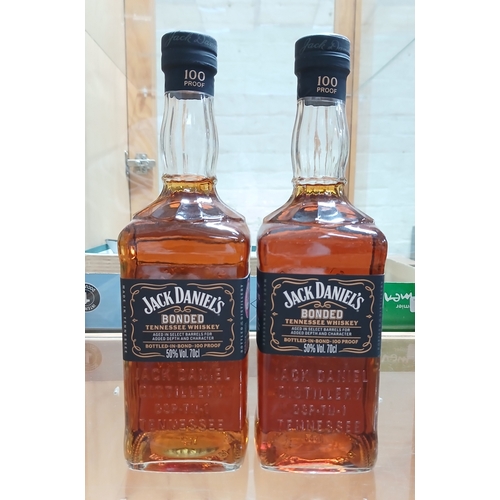 212 - Jack Daniels Bonded whisky, 700ml, two bottles, sealed.