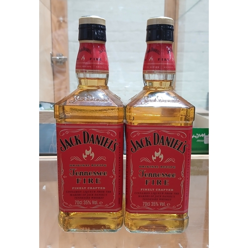215 - Jack Daniels Tennessee Fire, 700ml, two bottles, sealed.