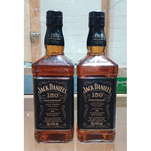 216 - Jack Daniels 150th Anniversary whisky, 700ml, two bottles, sealed.
