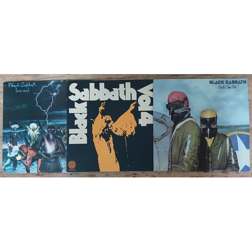 314 - Black Sabbath - a group of three assorted LPs.