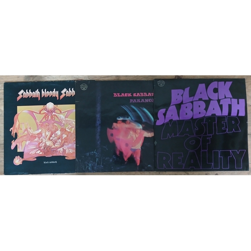 316 - Black Sabbath - a group of three assorted LPs.