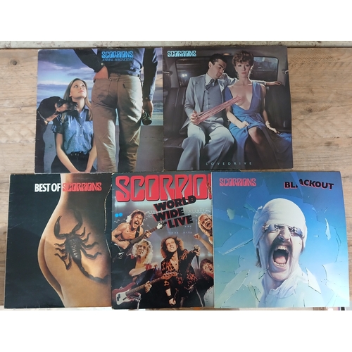 332 - Scorpions - a group of five assorted LPs.