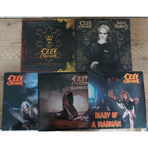 354 - Ozzy Ozbourne - a group of five assorted LPs.