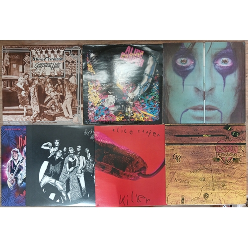 365 - Alice Cooper - seven assorted LPs.