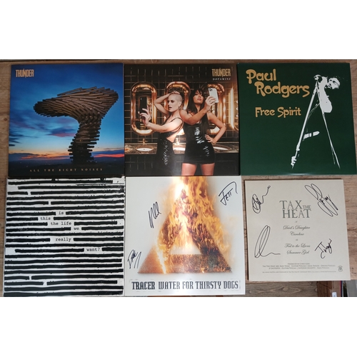 381 - A group of six assorted modern releases including two signed covers, Tax The Heat, Tracer, Thunder, ... 