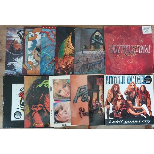 386 - Dio/Little Angels/Poison - ten assorted LPs.