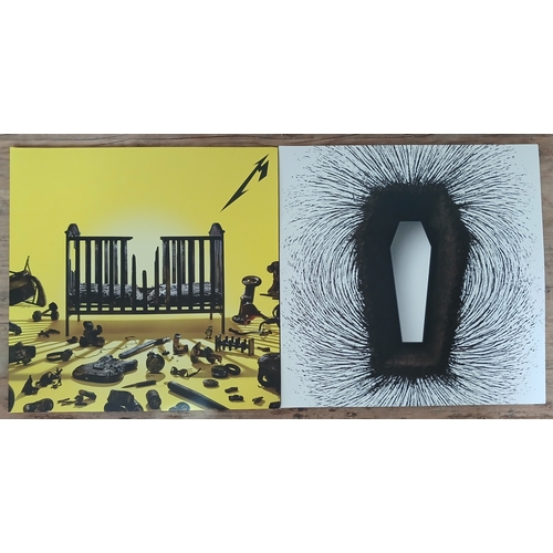 293 - Metallica - Death Magnetic and 72 Seasons, gatefold stereo 2xLPs, 2008 and 2023, Blackened BLCKND018... 
