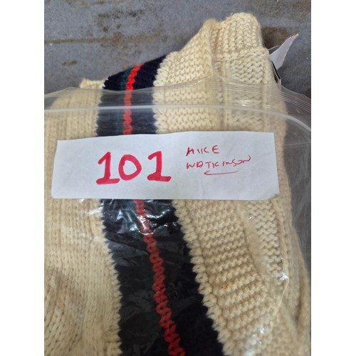 530 - A cricket coffin used by Michael Atherton Lancashire and England on tour to West Indies (baggage and... 