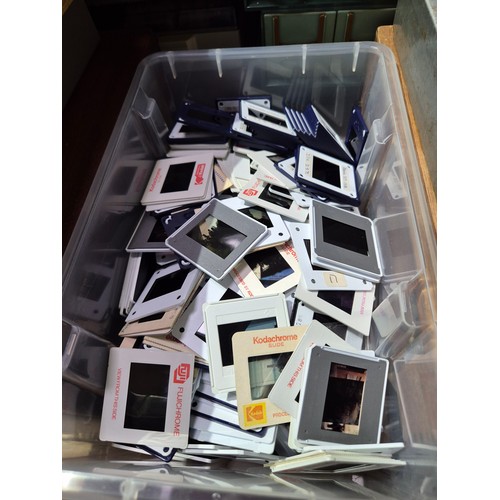 190E - A collection of railway related photographic slides.